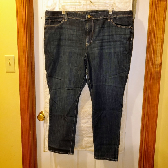 Simply Vera Vera Wang Denim - Simply Vera Vera Wang 22 short skinny dark jeans